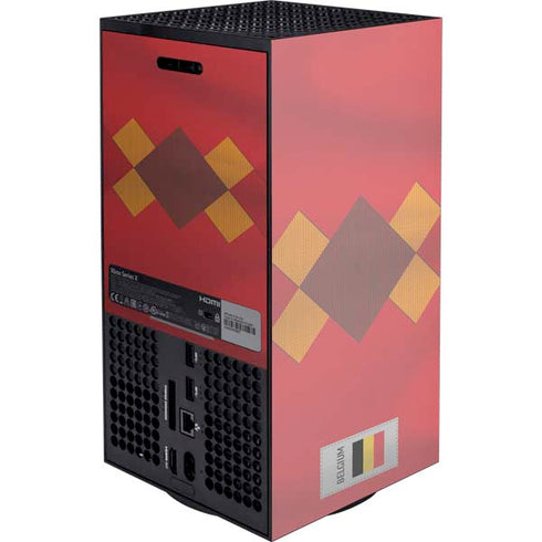 Belgium Soccer Flag XBox Series X Digital Edition Console Skin